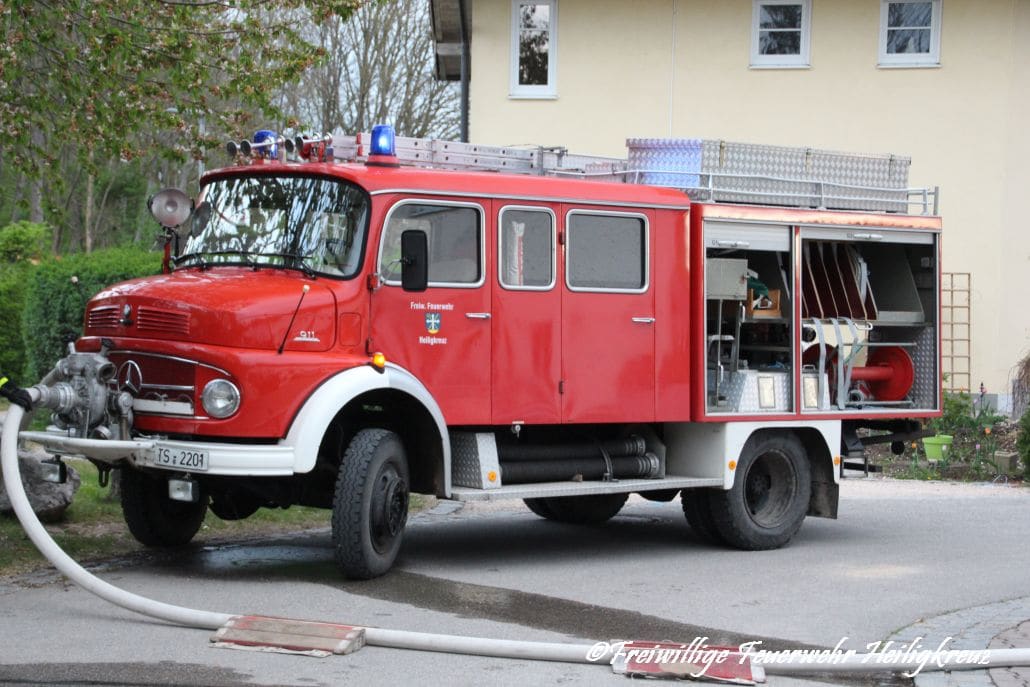 Das alte LF 8 bei einer Einsatzübung 2019