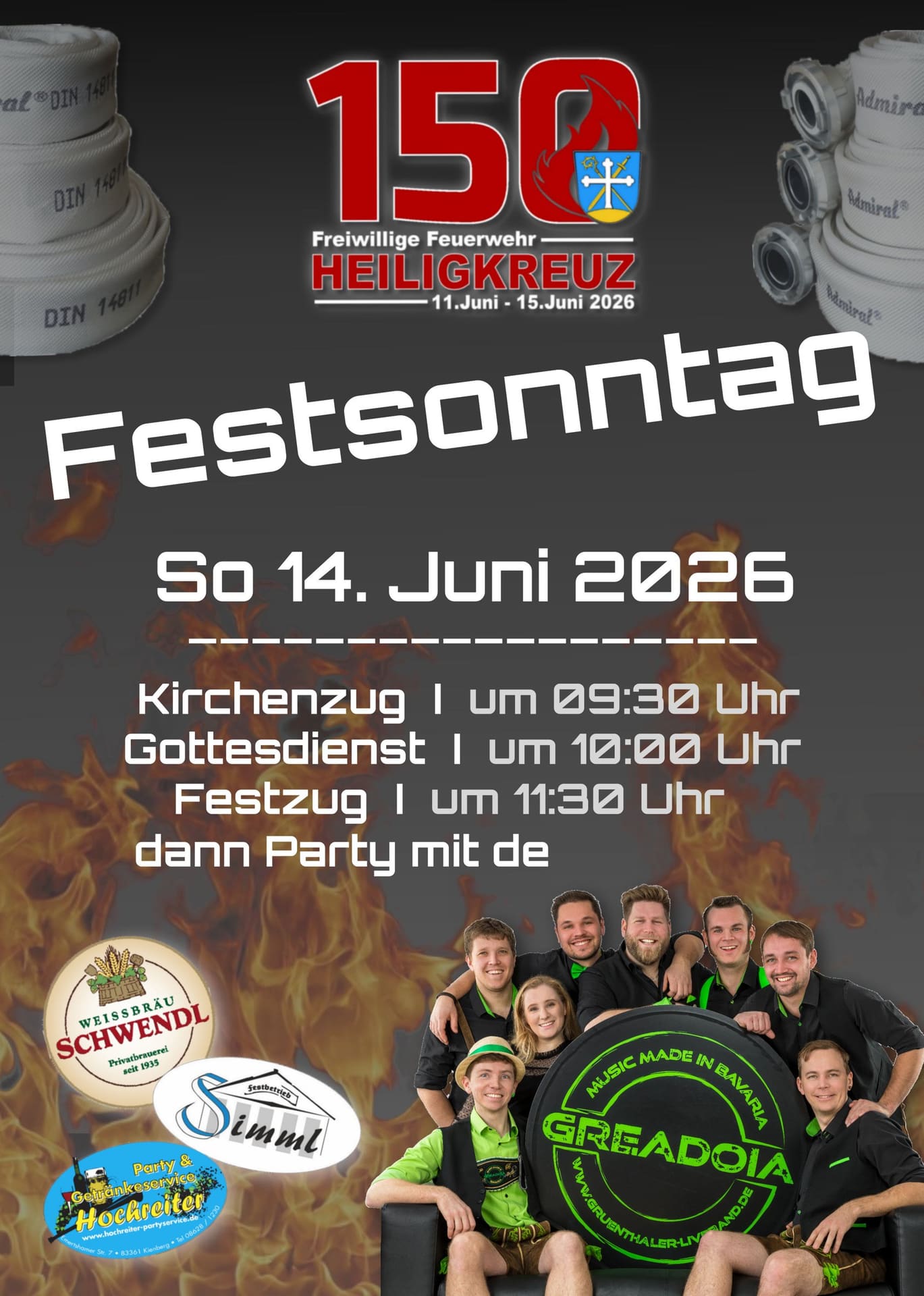 Plakat zum Festsonntag am 14. Juni 2026