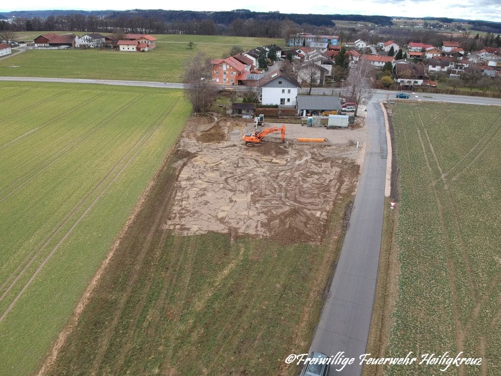 Baustelle von oben